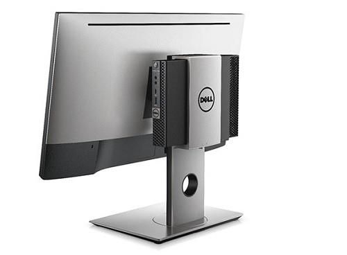 Dell Soporte Todo en Uno para OptiPlex Micro Form Factor con Ajuste de Altura, Inclinación, Giro y Profundidad, Gestión de Cables, para Monitores Dell UltraSharp y P 19-27 pulgadas