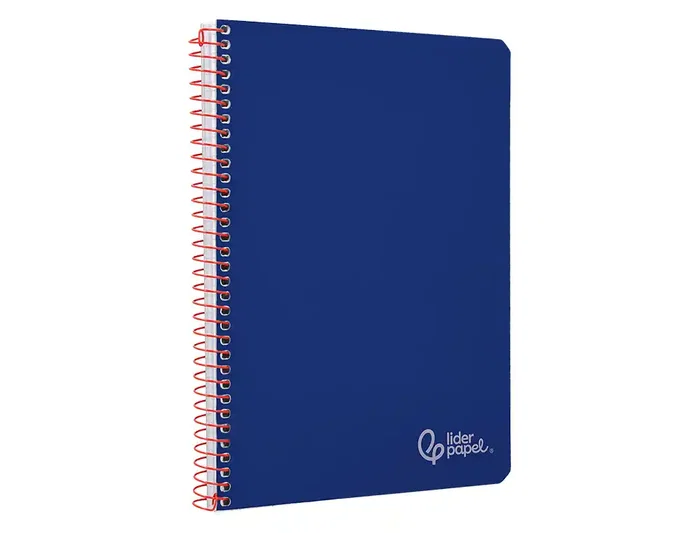 Liderpapel Cuaderno espiral A5 Witty tapa dura 80h 90gr cuadro 4mm azul marino Liderpapel Cuaderno espiral A5 Witty tapa dura 80h 90gr cuadro 4mm azul marino