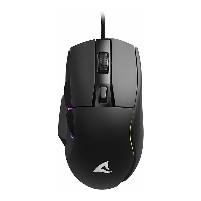 Sharkoon Ratón Óptico Shark SGM35 para Mano Derecha, 6 Botones, 6400 DPI, 20G, Iluminación RGB, Negro Sharkoon Ratón Óptico Shark SGM35 para Mano Derecha, 6 Botones, 6400 DPI, 20G, Iluminación RGB, Negro