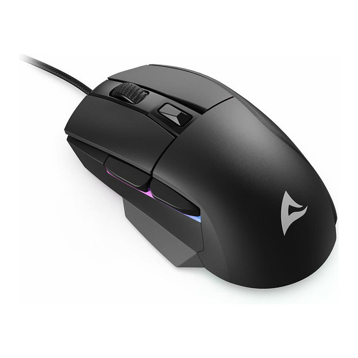 Sharkoon Ratón Óptico Shark SGM35 para Mano Derecha, 6 Botones, 6400 DPI, 20G, Iluminación RGB, Negro Sharkoon Ratón Óptico Shark SGM35 para Mano Derecha, 6 Botones, 6400 DPI, 20G, Iluminación RGB, Negro