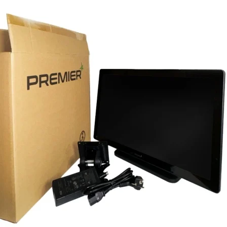 Premier PCP215WN978128 - TPV Panel Táctil 21.5" FHD, Intel N97 Quad Core 1.99GHz, 8GB RAM DDR4, 128GB SSD mSATA, Wi-Fi, IP45 Frontal, Negro