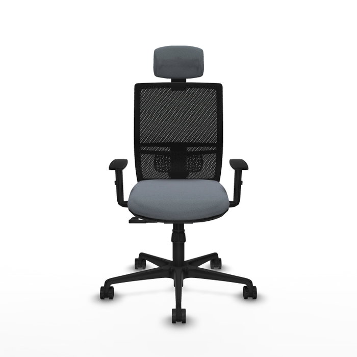 PIQUERAS Y CRESPO Silla de oficina Yunquera con Mecanismo Sincro, Gris y Negro PIQUERAS Y CRESPO Silla de oficina Yunquera con Mecanismo Sincro, Gris y Negro