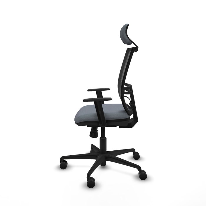 PIQUERAS Y CRESPO Silla de oficina Yunquera con Mecanismo Sincro, Gris y Negro PIQUERAS Y CRESPO Silla de oficina Yunquera con Mecanismo Sincro, Gris y Negro