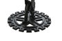 DKD Home Decor Reloj Sobremesa Negro Blanco Metal Cristal 18 x 40.5 x 17 cm