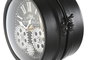DKD Home Decor Reloj Sobremesa Negro Blanco Metal Cristal 18 x 40.5 x 17 cm