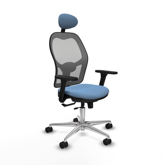 PIQUERAS Y CRESPO Silla de oficina Jorquera con mecanismo Sincro/Traslack, brazos 3D y cabecero fijo PIQUERAS Y CRESPO Silla de oficina Jorquera con mecanismo Sincro/Traslack, brazos 3D y cabecero fijo