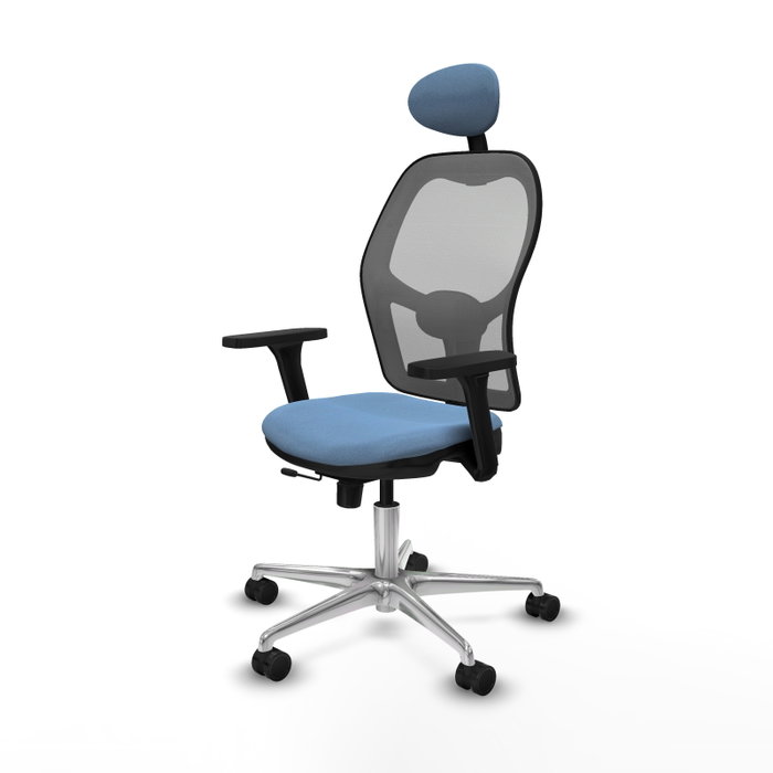 PIQUERAS Y CRESPO Silla de oficina Jorquera con mecanismo Sincro/Traslack, brazos 3D y cabecero fijo PIQUERAS Y CRESPO Silla de oficina Jorquera con mecanismo Sincro/Traslack, brazos 3D y cabecero fijo