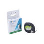 G&G Cinta para etiquetadora 12 mm x 4 m negro sobre blanco compatible con Brother y Dymo S0721660/91221