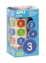 APLI Rollo de Gomets Vocales Mayúsculas Multicolor 20 mm