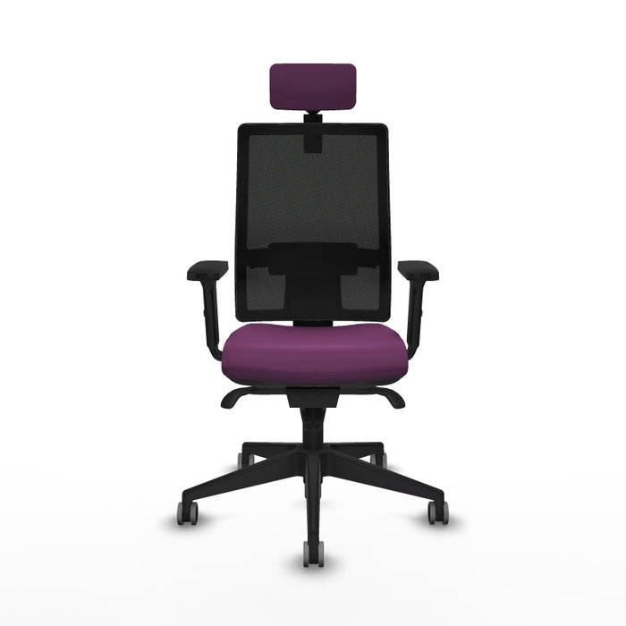 PIQUERAS Y CRESPO Silla de oficina Horna con mecanismo Sincro, Morado y Negro PIQUERAS Y CRESPO Silla de oficina Horna con mecanismo Sincro, Morado y Negro