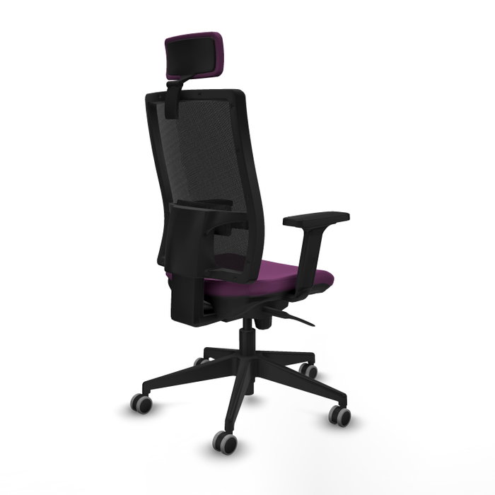 PIQUERAS Y CRESPO Silla de oficina Horna con mecanismo Sincro, Morado y Negro PIQUERAS Y CRESPO Silla de oficina Horna con mecanismo Sincro, Morado y Negro
