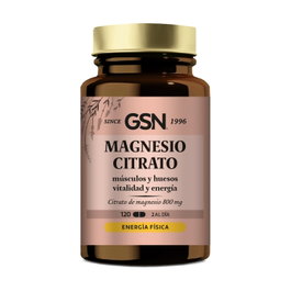 GSN Magnesio Citrato 400 mg 120 Cápsulas - Ayuda a reducir el cansancio y la fatiga