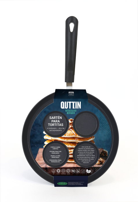 Quttin Sartén para Tortitas 4 Unidades 24 cm (6 Unidades)