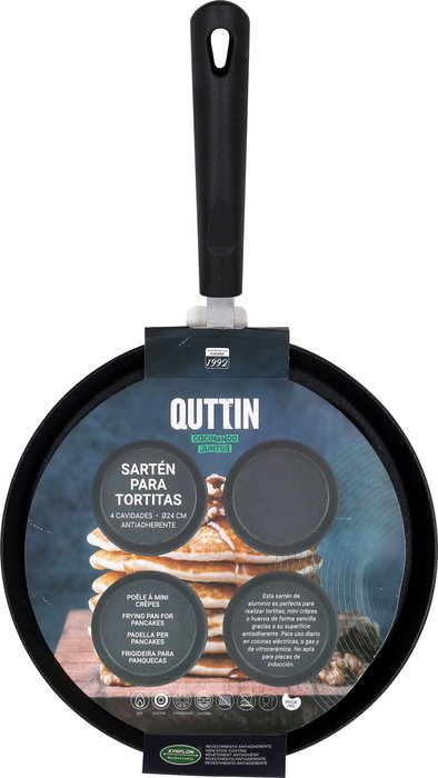 Quttin Sartén para Tortitas 4 Unidades 24 cm (6 Unidades)