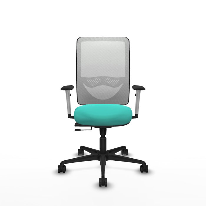 PIQUERAS Y CRESPO Silla de oficina Zulema con mecanismo Sincro/Traslack, Turquesa y Blanco PIQUERAS Y CRESPO Silla de oficina Zulema con mecanismo Sincro/Traslack, Turquesa y Blanco