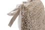 DKD Home Decor Cojín Silla Yute y Algodón 40x40x4 cm Marrón