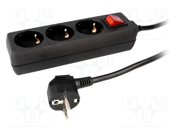 LogiLink LPS206B Regleta de 3 salidas con cable de 1,4 m LogiLink LPS206B Regleta de 3 salidas con cable de 1,4 m