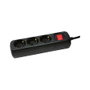 LogiLink LPS206B Regleta de 3 salidas AC con cable de 1,4 m