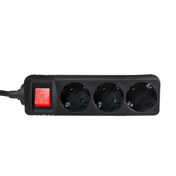 LogiLink LPS206B Extensión de alimentación con 3 salidas AC
