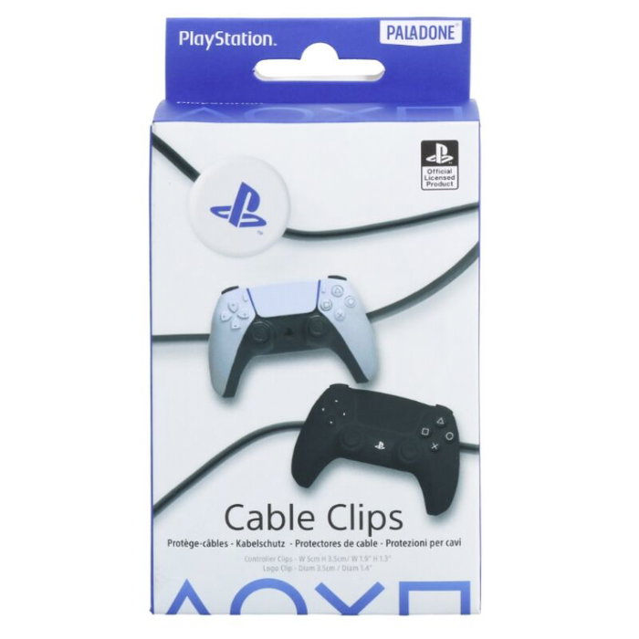 PALADONE Set 3 Clips para Cables PlayStation, organiza tu área de juego PALADONE Set 3 Clips para Cables PlayStation, organiza tu área de juego