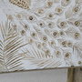 DKD Home Decor Cuadro Lienzo Pavo Real 3D, Set de 2 Piezas, 100x100 cm