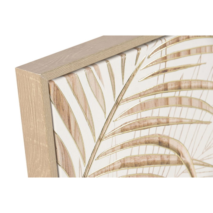 DKD Home Decor Cuadro Lienzo Pavo Real 3D, Set de 2 Piezas, 100x100 cm