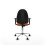 PIQUERAS Y CRESPO Silla de oficina Aýna Naranja con Base Cromada
