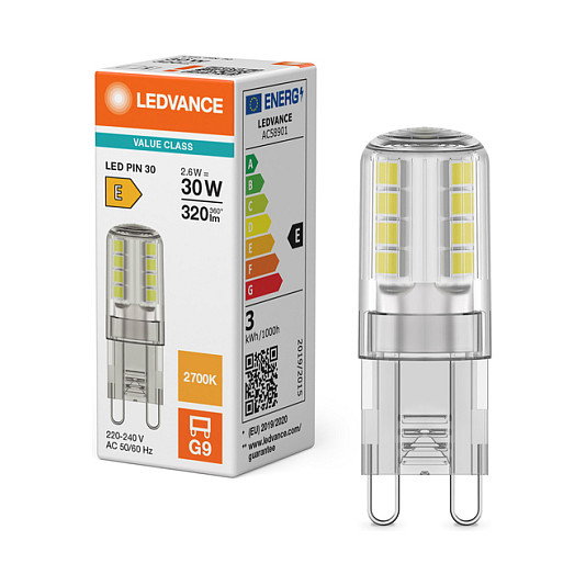 OSRAM Bombilla LED G9 2,6 W 2700 K Blanco cálido OSRAM Bombilla LED G9 2,6 W 2700 K Blanco cálido