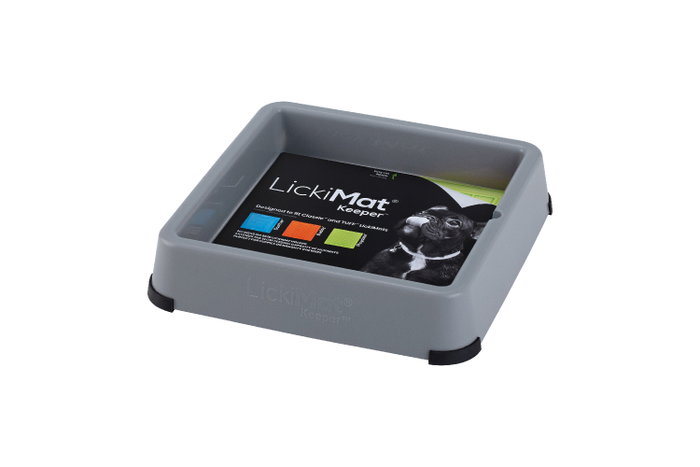 Lickimat Comedero Antiestrés Keeper Gris para Perro