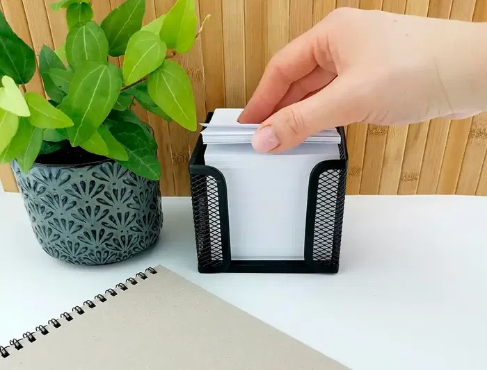 Liderpapel Taco de Papel Encolado Blanco, 500+75 Hojas, 100x100x60 mm, 80 g/m², para Anotaciones