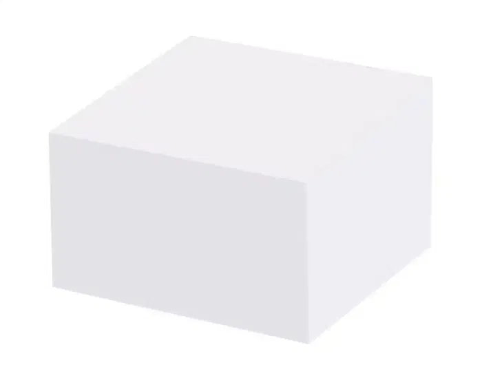 Liderpapel Taco de Papel Encolado Blanco, 500+75 Hojas, 100x100x60 mm, 80 g/m², para Anotaciones