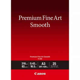 Canon Premium Fine Art FA-SM2 Suave Papel Fotográfico Brillo A3 (297x420mm) 310 g/m² 25 Hojas