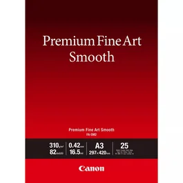 Canon Premium Fine Art FA-SM2 Suave Papel Fotográfico Brillo A3 (297x420mm) 310 g/m² 25 Hojas