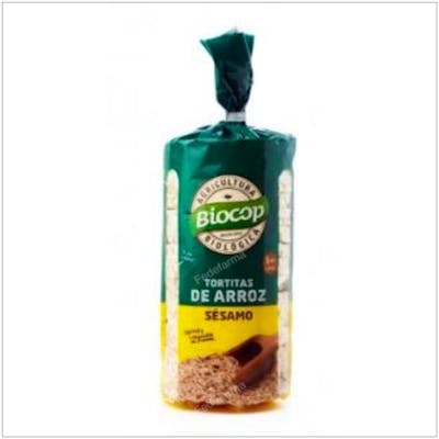 BIOCOP Tortitas de arroz con sésamo 200g BIOCOP Tortitas de arroz con sésamo 200g