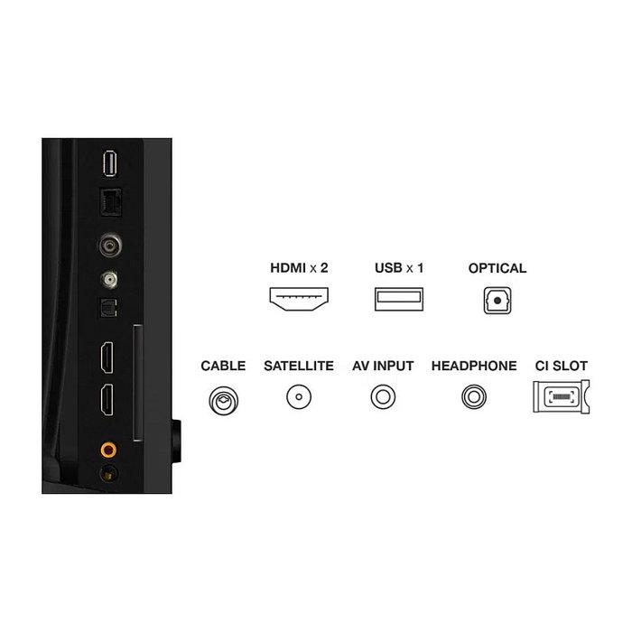 TCL 32V5C Smart TV Android 32" Full HD QLED HDR10 Negro | WiFi, Bluetooth, Modo Juego, 4K Upscaling, Asistente de Google