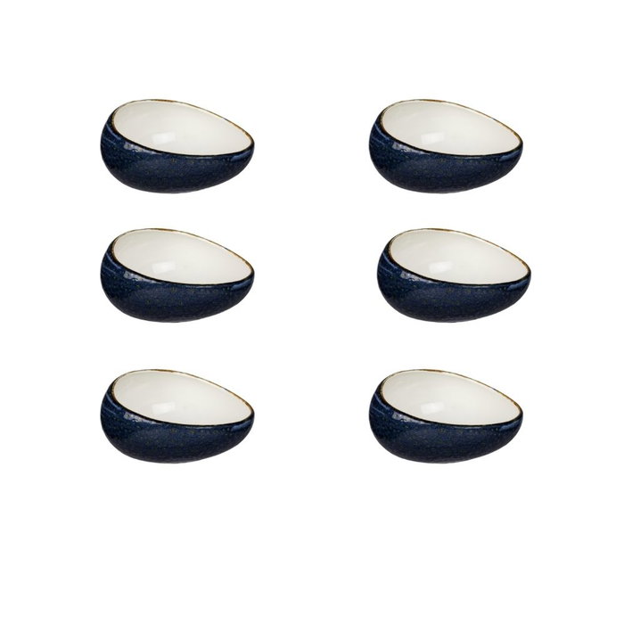 Summa Moon Blue Bol Inclinado Azul Set de 6 Summa Moon Blue Bol Inclinado Azul Set de 6