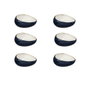 Summa Moon Blue Bol Inclinado Azul Set de 6