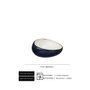 Summa Moon Blue Bol Inclinado Azul Set de 6