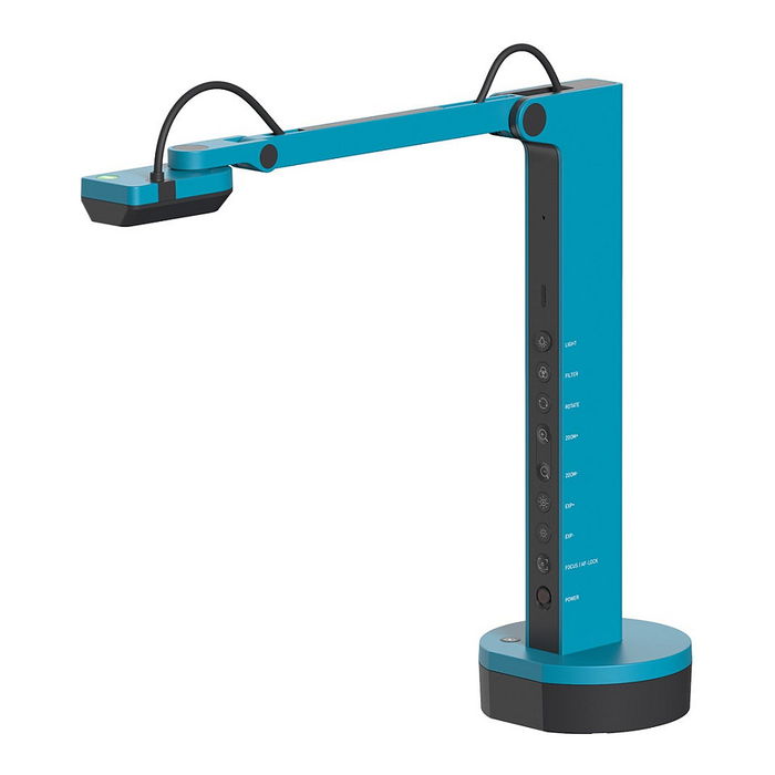 IPEVO VZ-X Dokumentenkamera Visualizer, 8MP, Resolución 3264 x 2448, USB 2.0, HDMI, para Windows/Mac, Color Azul