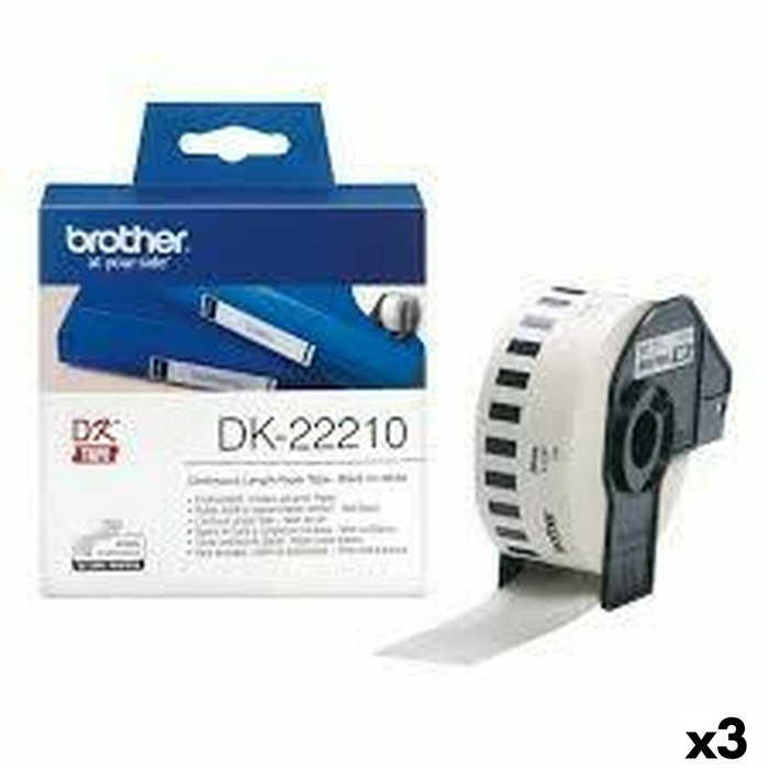 BROTHER Etiquetas Continuas Papel Blanco 29 mm 30,48 m DK22210