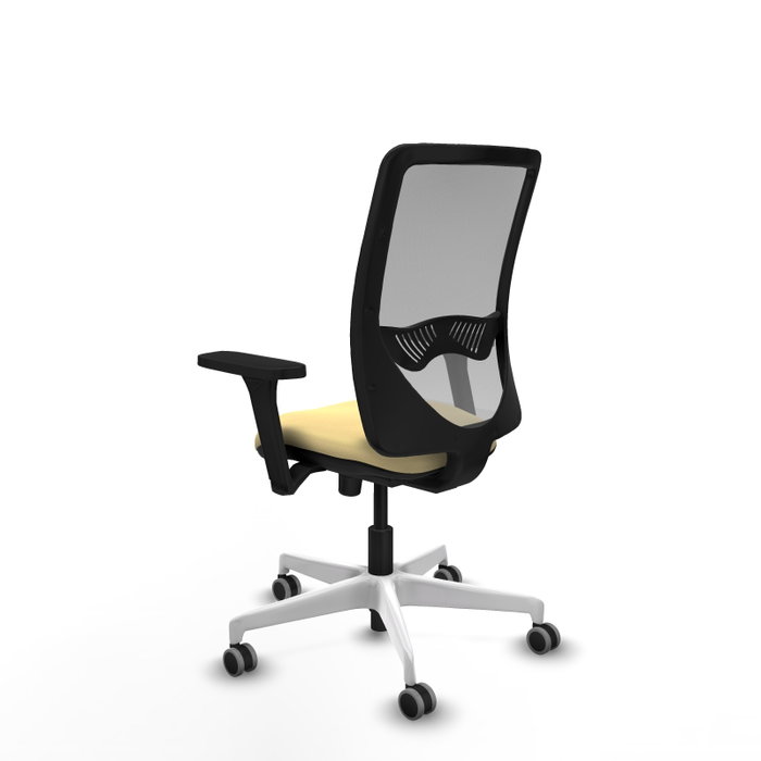 PIQUERAS Y CRESPO Silla de oficina Zulema con mecanismo Sincro, Crema y Gris PIQUERAS Y CRESPO Silla de oficina Zulema con mecanismo Sincro, Crema y Gris