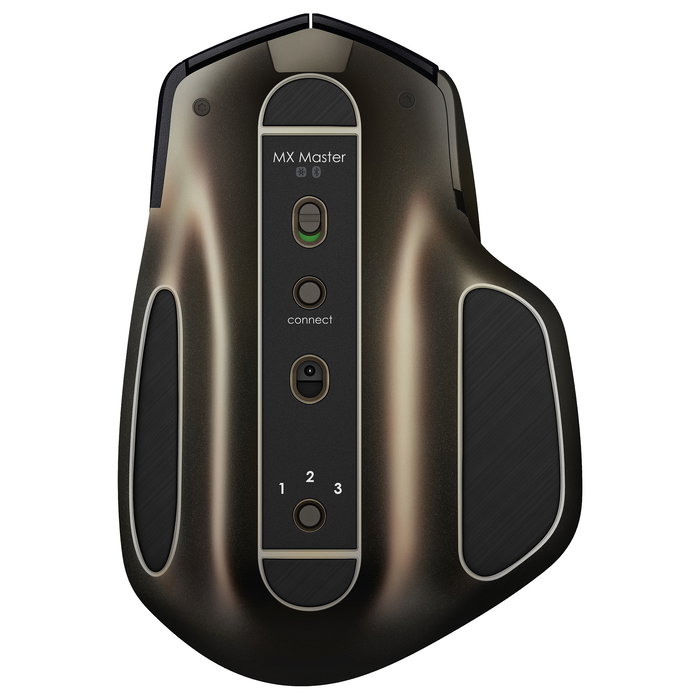 Logitech MX Master Ratón Inalámbrico RF + Bluetooth Láser 1000 DPI Negro Bronce