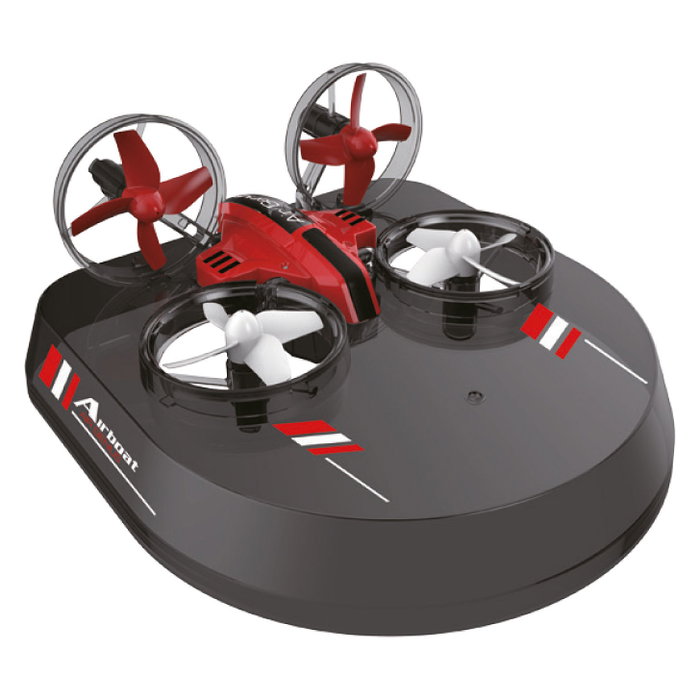 AMEWI Air Genius 3in1 Drone rojo/8+ Cuadricóptero 2.4GHz 4 rotores 300 mAh