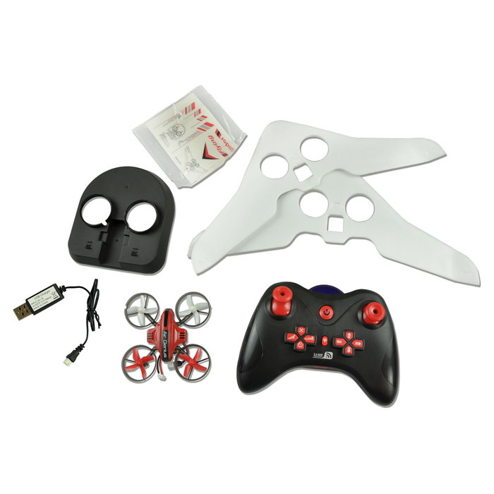 AMEWI Air Genius 3in1 Drone rojo/8+ Cuadricóptero 2.4GHz 4 rotores 300 mAh