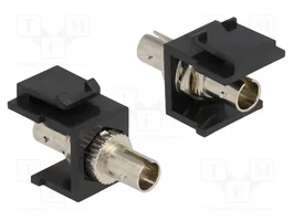 DeLOCK 86332 Módulo Keystone ST Simplex Negro y Plata