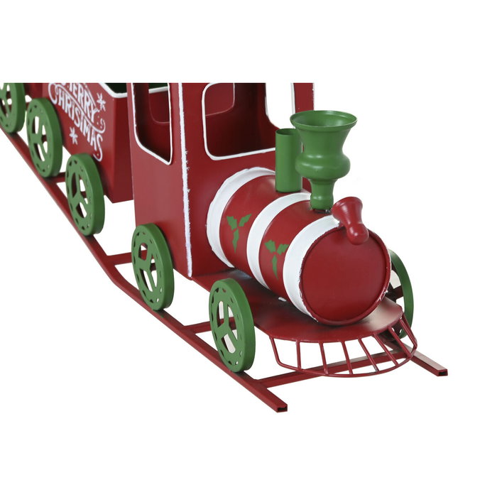 DKD Home Decor Tren de Metal Rojo y Verde 103,5x16x30,5 cm