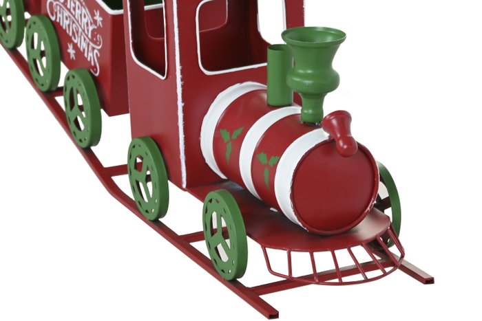 DKD Home Decor Tren de Metal Rojo y Verde 103,5x16x30,5 cm