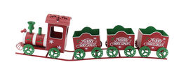 DKD Home Decor Tren de Metal Rojo y Verde 103,5x16x30,5 cm