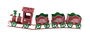 DKD Home Decor Tren de Metal Rojo y Verde 103,5x16x30,5 cm