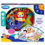 Playgro Gimnasio Musical Jardín Risueño 0189025 con Sonajero Hoja, Mordedor Zanahoria, León Musical y Espejo para Bebés +0 Meses